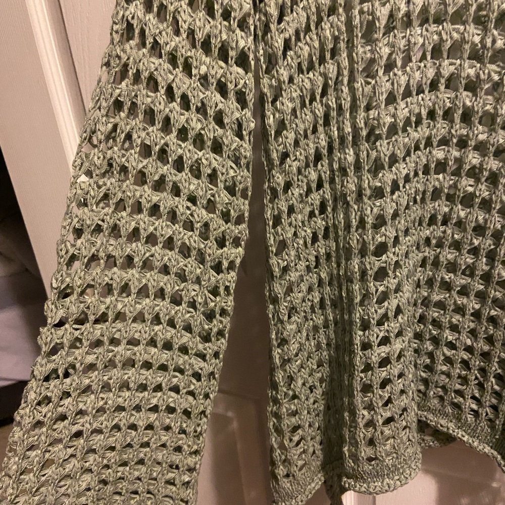 POL Women's Olive Crochet Sweater - Picture 4 of 4